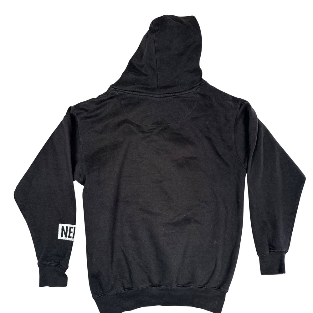 Neff x Disney Mickey Mouse Hoodie Mens Small Black Graphic Sweatshirt Palm Trees - Picture 2 of 7